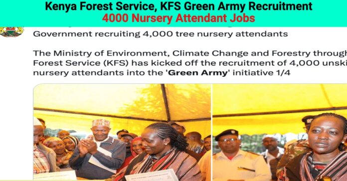 KFS starts Interviews for Green Army Jobs opportunities