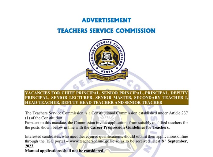 Teachers have till Friday to submit their applications.