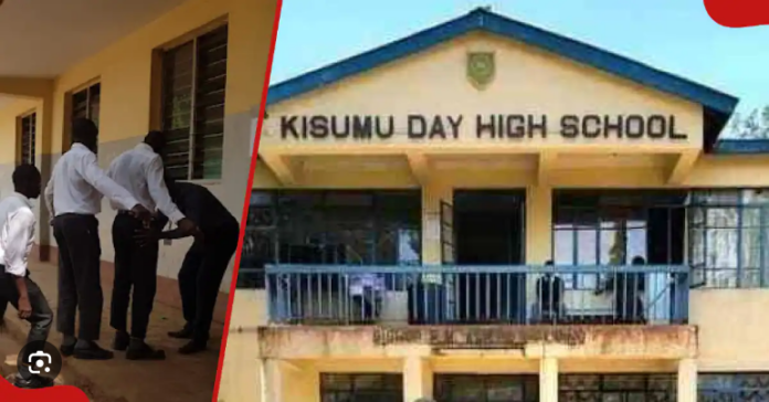 OFFICERS ARREST 4 KISUMU BOYS SCHOOL STUDENTS DOING THIS NEAR LATRINE